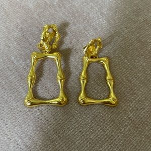 Lisi Lerch brand bamboo clip on earrings